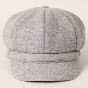 Sanctuary Felt Newsboy Cabbie Hat Black / Grey / Creme